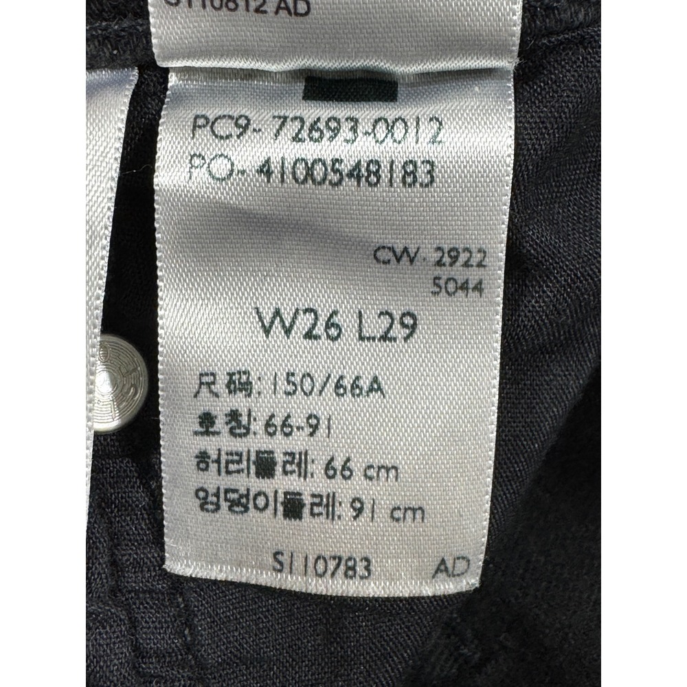 Levi's Womens Ribcage Straight Ankle Black Denim Jeans 26 Meas: 26x28.5 - Picture 8 of 9